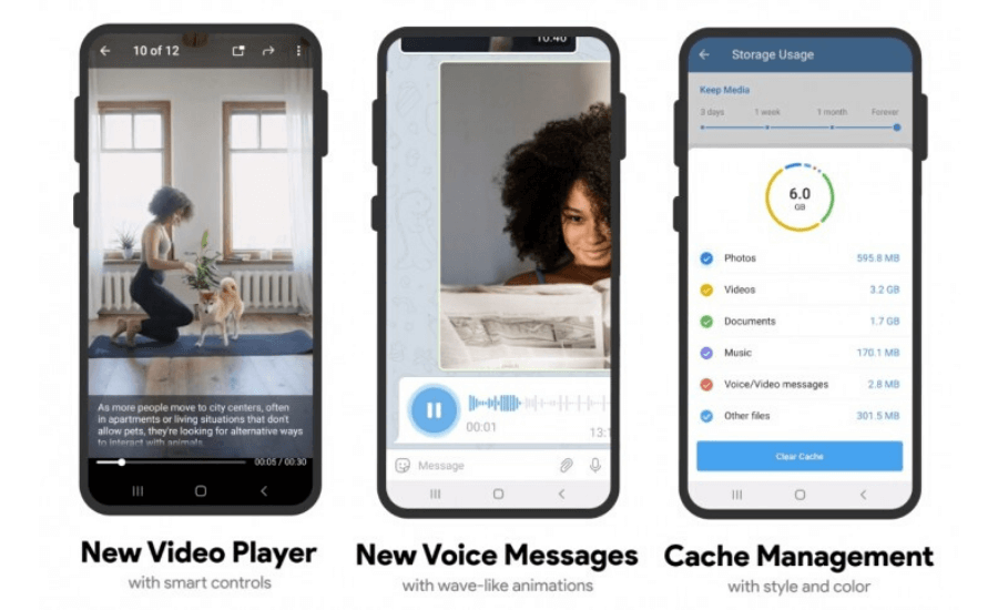 Telegram adds video editor, animated stickers on media and more by Opsule blog