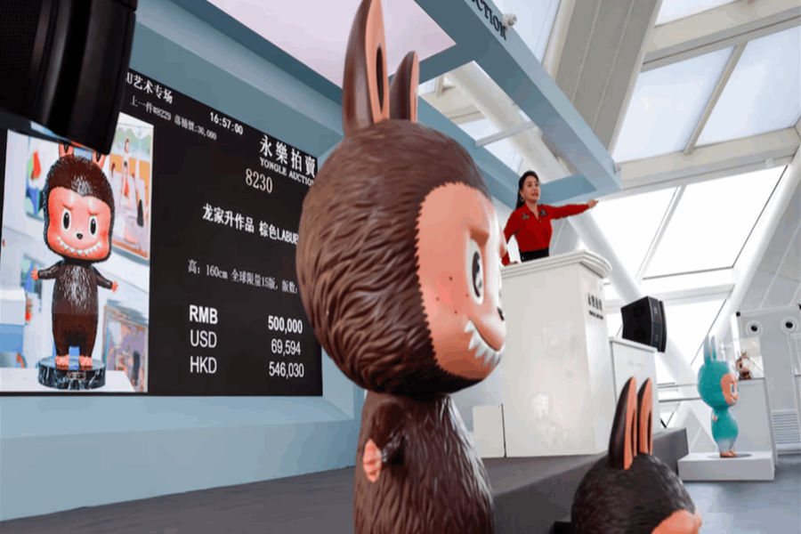Labubu doll is the viral toy of 2025, Image of human size Labubu Doll