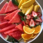 water-rich fruits (watermelon, orange, strawberry)