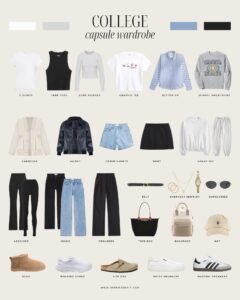 Affordable Fashion Ideas for College Students – college capsule wardrobe essentials