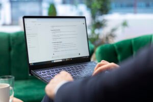 a person using chatgpt go launch in india in his laptop