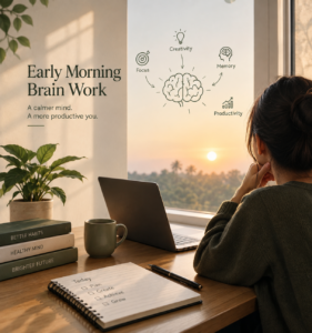 Early morning brain work for improved focus, memory, creativity, and productivity