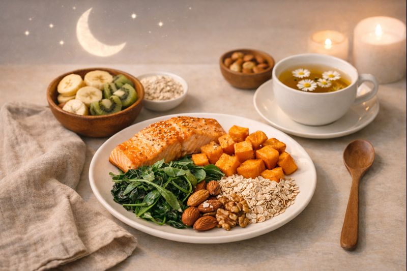 Diet Meal On White Plate